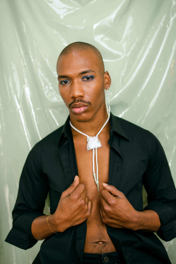 Collier glassy denim | WHITE – Image 3