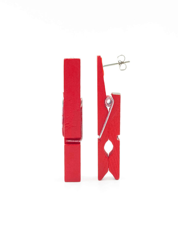 Boucles pinces à linge | Rouge