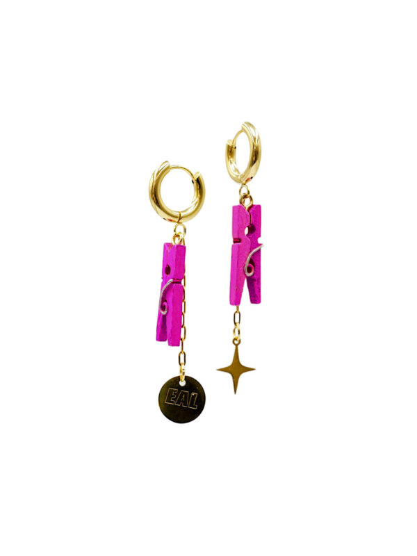TINY CHARMS Boucles pinces à linge | Framboise – Image 2
