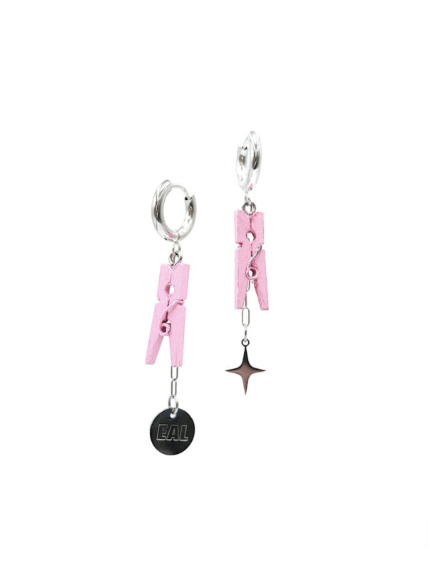 TINY CHARMS Boucles pinces à linge | Rose pale