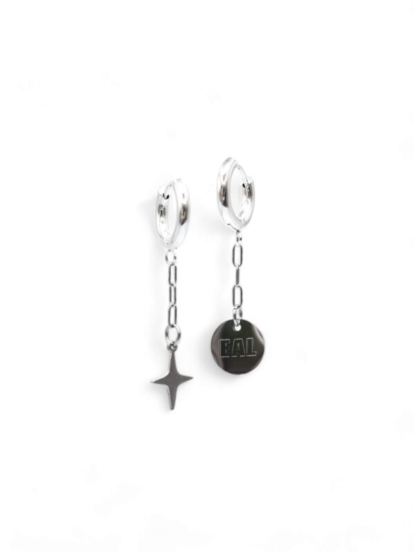CHARMS | Étoile et logo Argenté