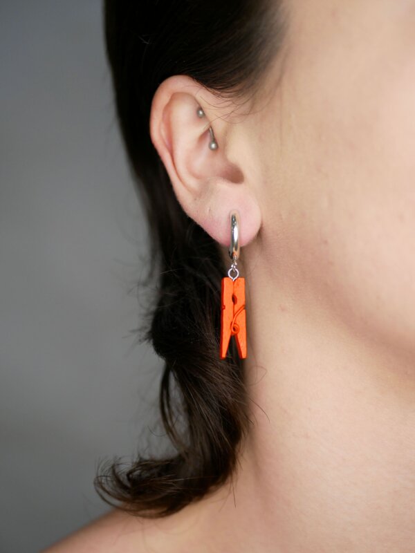 TINY Boucles pinces à linge | Orange – Image 2