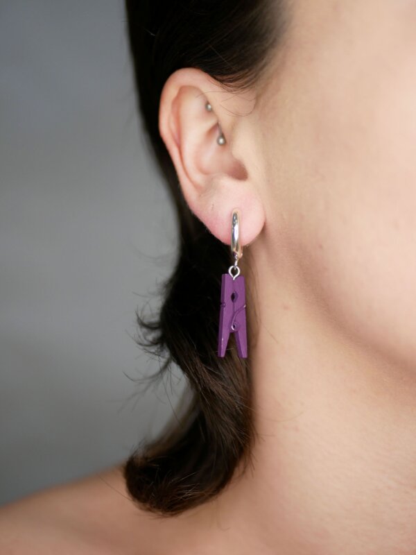 TINY Boucles pinces à linge | Pourpre – Image 2
