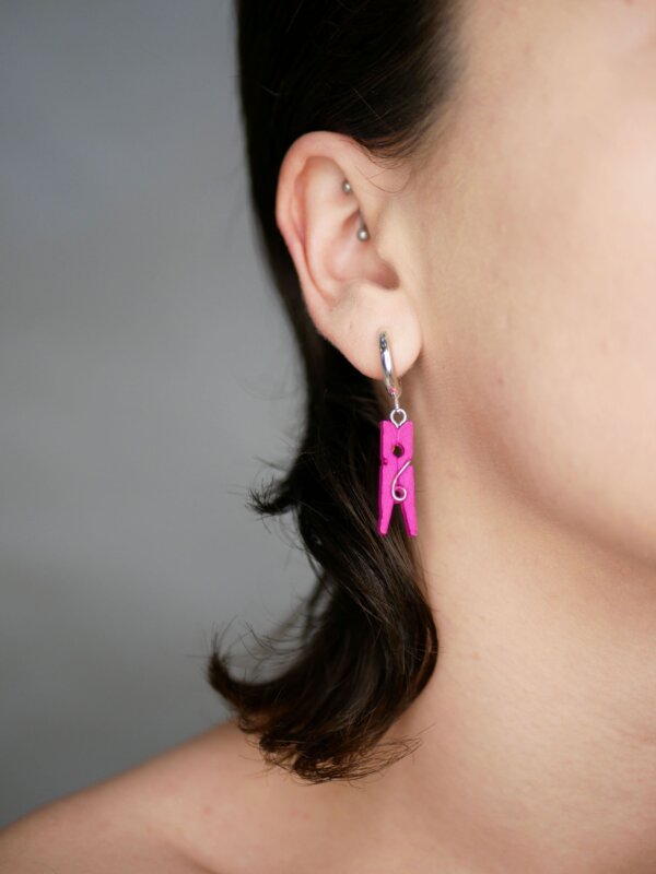 TINY Boucles pinces à linge | Rose – Image 2