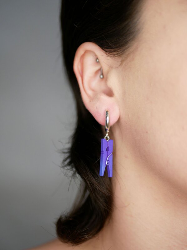 TINY Boucles pinces à linge | Violet – Image 2