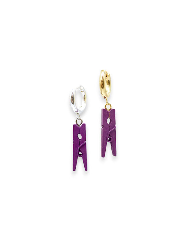 TINY Boucles pinces à linge | Pourpre