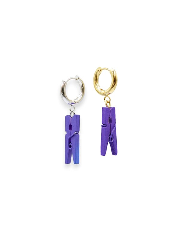 TINY Boucles pinces à linge | Violet