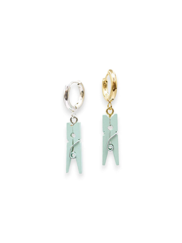 TINY Boucles pinces à linge | Vert d'eau