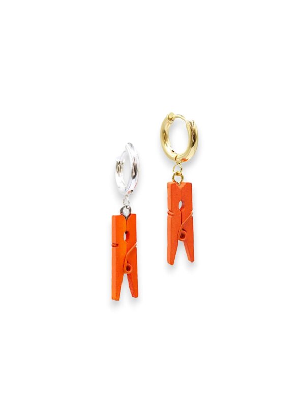 TINY Boucles pinces à linge | Orange
