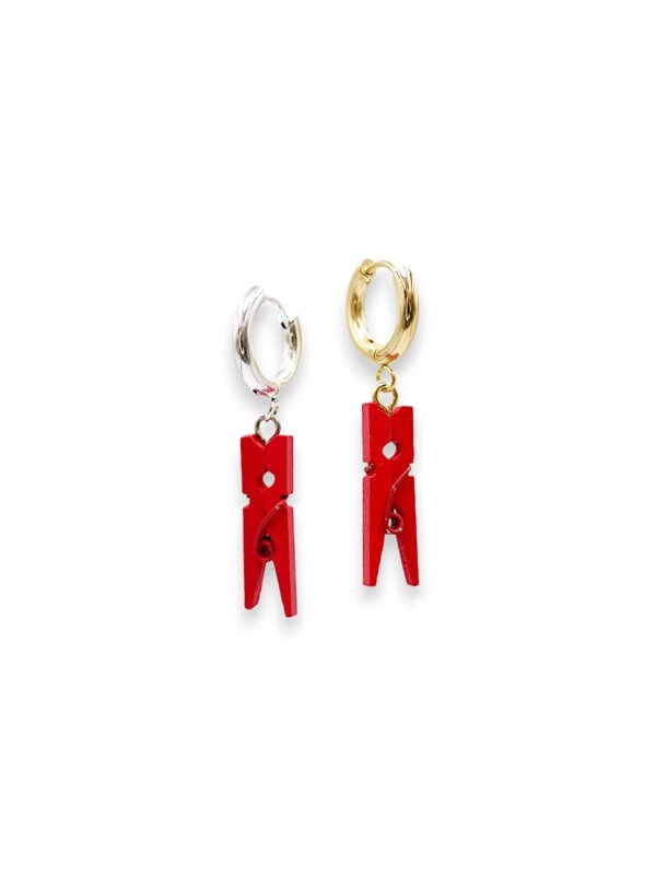 TINY Boucles pinces à linge | Rouge
