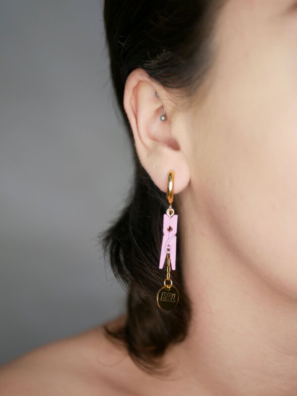 TINY CHARMS Boucles pinces à linge | Rose pale – Image 4