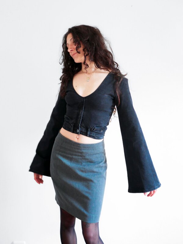 XS | Blue jean - Manches larges – Image 4