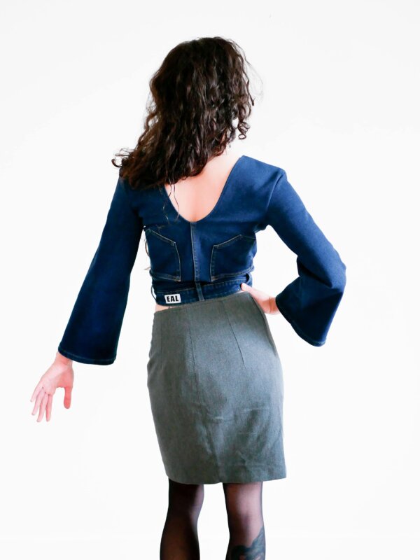 XS | Jean noir - Manches larges – Image 4