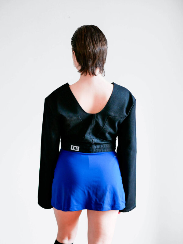S | Jean noir - Manches larges – Image 5