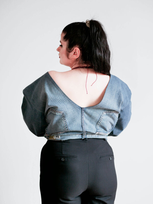 XL | Jean gris clair - Manches larges – Image 6